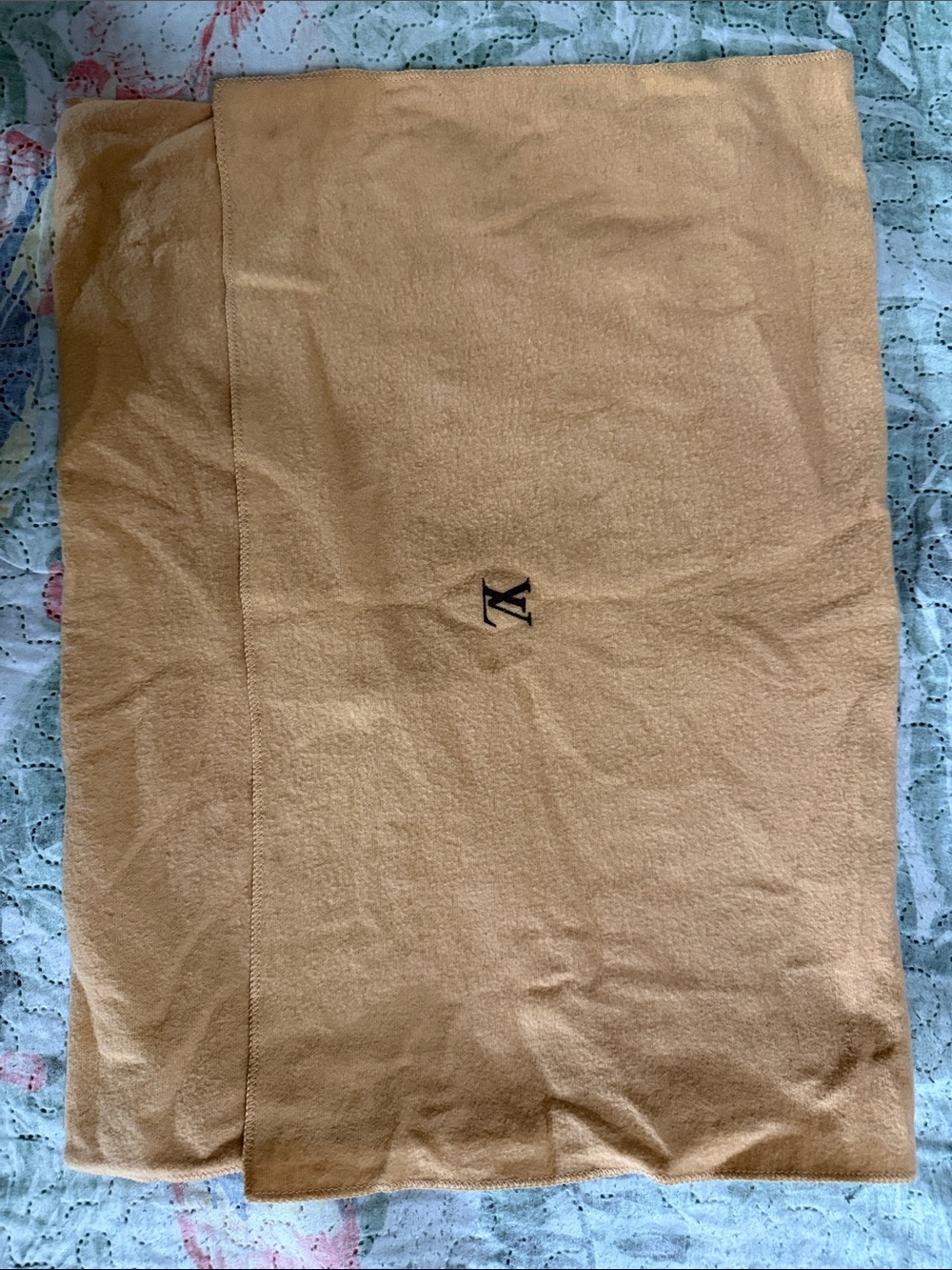 Louis Vuitton Tan/Beige Protective Dust Cover with LV Monogram